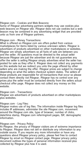 pilogear privacy