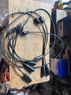 6 Jacks 6-jacks Head Set In 1 Cable 10ft Plus Length