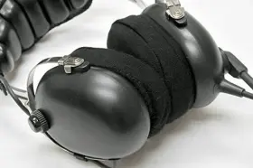 Rapx650-blk Aero Phoenix Cloth Covers For Aviation Headset Earseals - Cotton/poly Black