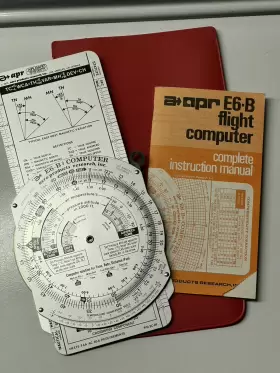 E6-b2 Aero Products Research Vintage 1980s Apr Prod Res Flight Computer Airlearn System In Case