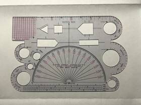 Aero Products Research Inc 6605-00-766-6901 Aviation Combat Mission Plotter Protractor Plu-6/c Nsn 6605007666901 Jog