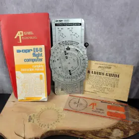 Sc-2a Aero Products Research Vintage Apr E6 B Flight Computer Plotter Instruction Manual Case 1973 Prod