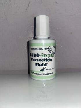 Aerophoenix 46764 Aerogreen Correction Fluid For Professional Logbooks By Aero Phoenix