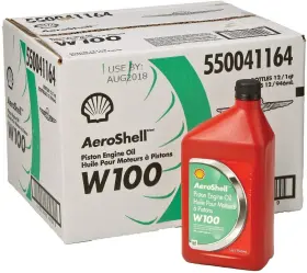 550041164c Aeroshell Oil W100 Sae Grade 50 Ashless Dispersant Aircraft - 12 Quart/case