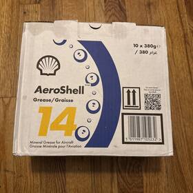 Aeroshell Asg-14 Lot X10 14 Multipurpose Aviation Mineral Grease Oz Tube Case