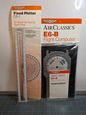 Pnrasae6b Air Classics & Fixed Plotter E6-b Flight Computer And Cp-1 Essential Tools Sealed