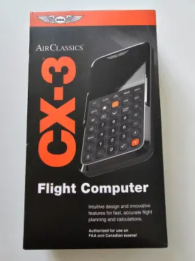 09951i Airclassics Bnib Cx-3 Flight Computer Fast Accurate Easy Planning For Pilots