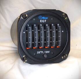 Alcor 46353 P/n 6 Channel Egt Gauge With Probes