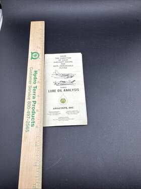 Als Laboratory Group Als-001 Analysts Inc Aviation Reciprocating Engine Oil Analysis Flyer