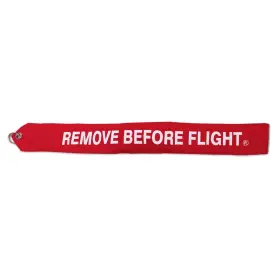 Rbf17 Apex Imports 17 Red Nylon Remove Before Flight Keychain Banner Streamer Truck