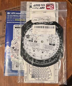 Apr Industries X000rdn4gd Student Pilot E6-b8 Flight Computer Manual Training Np-8 Plotter