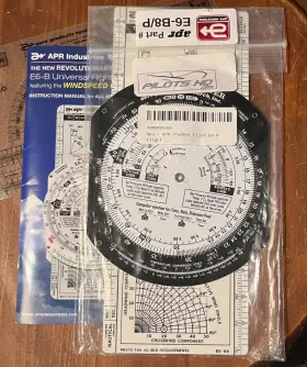 X000rdn4gd Apr Industries Student Pilot E6-b8 Flight Computer Manual Training Np-8 Plotter
