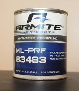 Armite Mil-prf-83483 Molybdenum Disulfide Petrolatum Anti-seize Compound 1 Lb