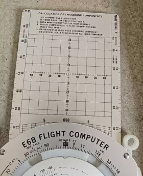 Asa 033583001867 Asas E6b Flight Computer Wheel Nav Comp With Protector Case Great Shape