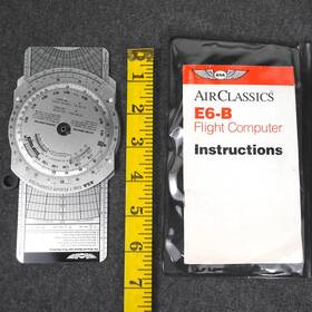 Asa 0508 Vtg Airclassics E6-b Metal Aviation Pilot Flight Computer With Case And Manual