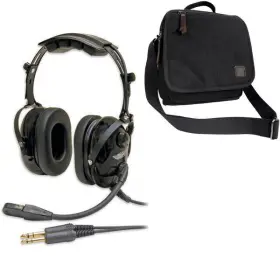 Hs-1a Asa 37216 New Airclassics Passive Headset And Bag Combo