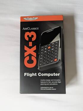 Asa 855734008545 Air Classics Cx-3 Electronic Flight Computer - Like New Open Box With Cover