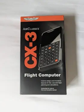 Asa 855734008545 Air Classics Cx-3 Electronic Flight Computer - Like New Open Box With Cover