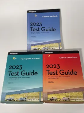 Asa-amt-24 Asa Amt A&p Test Guide Set - Airframe Powerplant And General- 2024