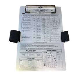 Asa Asa-kb-1a Revision Aluminum Vfr Pilot Kneeboard By