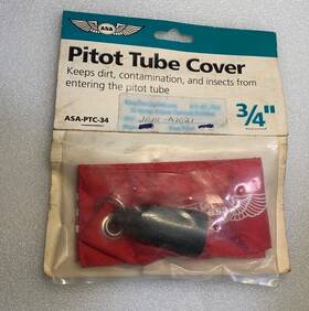 Asa Asa-ptc-34 Pitot Tube Cover - 3/4 Inch Large Cessna 150 152 172 And Falcon