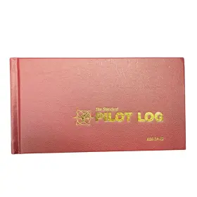 Asa-sp-40 Asa Standard Pilot Logbook - Burgundy Hardcover Book