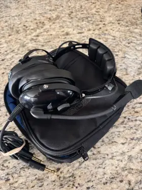 Asahs1a Asa Airclassics Hs-1 Aviation Headset