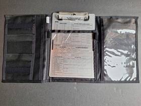 Asa Kb-3-a Trifold Vfr Kneeboard Metal Clipboard Velcro Thigh Strap - Preowned Unused