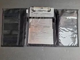 Kb-3-a Asa Trifold Vfr Kneeboard Metal Clipboard Velcro Thigh Strap - Preowned Unused