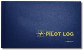 Asa Sp57 Standard Pilot Logbook - Navy Hardcover Asa-sp-57