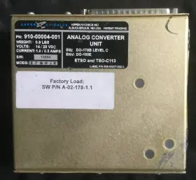 910-00004-01 Aspen Avionics Acu Analog Converter Unit P/n Yellow Tag