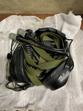 Astrocom 10952 Vintage Nos Astroscom Headset Pilot Aviation With Switch