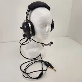 Ac-200pnr Avcomm Ac200npr Aviation Communications Pilots Headset Headphones Microphone