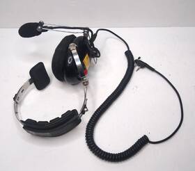 Avcomm H0400 Racing Products Single Ear Headset Headphones Microphone Black