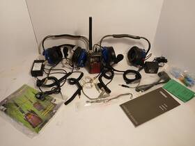 Avcomm H8110 Racing Products Headset Pn# Headphones Mic Set With Uniden Scanner