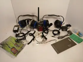 H8110 Avcomm Racing Products Headset Pn# Headphones Mic Set With Uniden Scanner