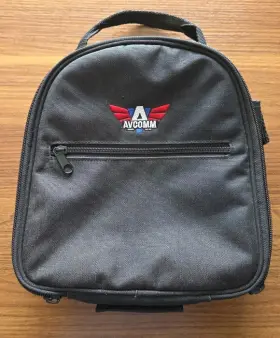 P3a01 Avcomm Personal Headset Bag - Black Aviation