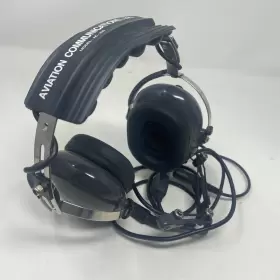 Ac-200 Aviation Communications Avcomm Pilot S Headset Free Shipping