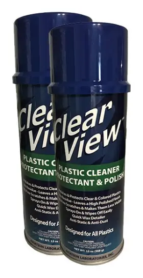 12210 Aviation Laboratories 2 Pack Labs Clear View Aircraft Plastic Cleaner And Protectant Polish