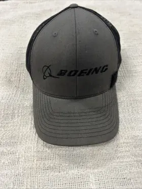 1150150107900003 Boeing Richardson Trucker Charcoal Cap Hat Mesh Snapback