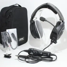 U174 Bose 017817551007 Good A20 Bluetooth Headset With Dual Plug Cable Adapter And - Bundle