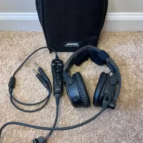 Bose 017817704205 A20 Anr Aviation Headset With Dual Plug Bluetooth