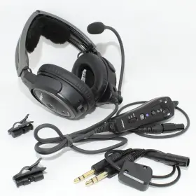 Bose 017817705714 Very Good A20 Bluetooth Aviation Headset Straight Cable Lemo And Dual Adapter
