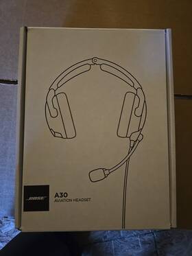 Bose 017817840507 A30 Aviation Headset With Bluetooth Dual Plug Cable - Black Brand New