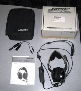 Bose 031963 Aviation Headset X Anr Ga Plugs Original Box Owners Guide Case