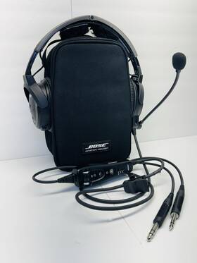 Bose 073175940110085-240111 A20 Aviation Headset - Bluetooth And Dual Plug Cable Black