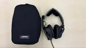 073193g90430192ae Bose A20 Aviation Headset With Soft Case Black No Box Single Plug