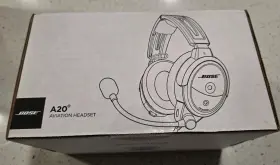 324843-2070 Bose A20 Aviation Headset Xlr 5 Pin With To G-a Adapter Inch No Bluetooth