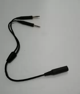 0327080-0010 Bose 327080-0010 Oem Adapter A20 Headset 6-pin Lemo To Dual-plugs P/n