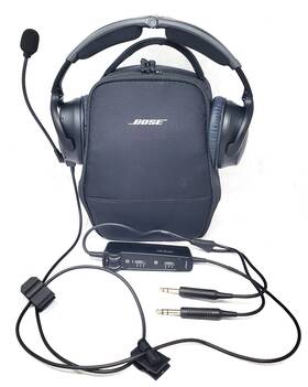 Bose 429358 A30 Aviation Headset With Bluetooth Dual Ga Plug And Soft Case